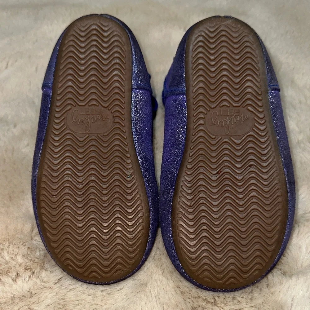 Monkey Feet Sparkly Purple Dress Shoes